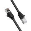 UGREEN NW101 50184 Καλώδιο Δικτύου UTP CAT6 1m Flat Pure Copper Μαύρο