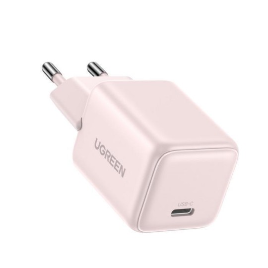 UGREEN X512 55556 Φορτιστής Σπιτιού GaN PD 20W 1 Θέσης Ροζ