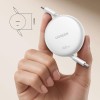 UGREEN L531 95673 Καλώδιο Φόρτισης USB-C σε USB-C PD 100W 1m, Επαναφερόμενο Λευκό