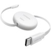 UGREEN L531 95673 Καλώδιο Φόρτισης USB-C σε USB-C PD 100W 1m, Επαναφερόμενο Λευκό