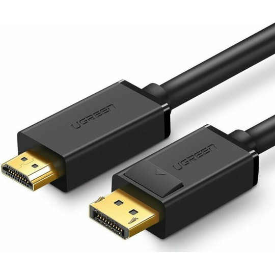 UGREEN DP101 10202 Καλώδιο DP σε HDMI M/M 4K/30Hz 2m Μαύρο