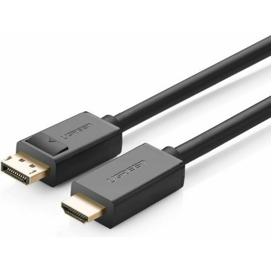 UGREEN DP101 10202 Καλώδιο DP σε HDMI M/M 4K/30Hz 2m Μαύρο