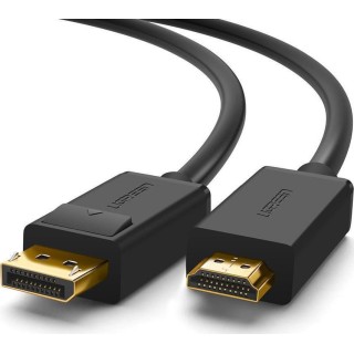 UGREEN DP101 10202 Καλώδιο DP σε HDMI M/M 4K/30Hz 2m Μαύρο