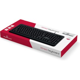 POWERTECH PT-1066 Πληκτρολόγιο Ενσύρματο Multimedia EN/GR Μαύρο