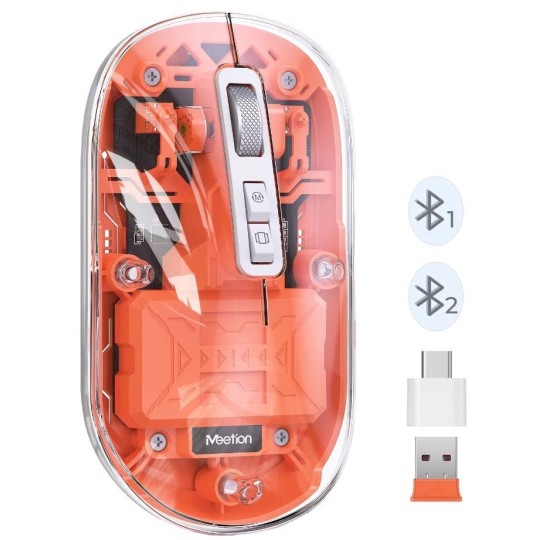 Meetion MT-BTM005 Wireless Bluetooth Mouse Orange