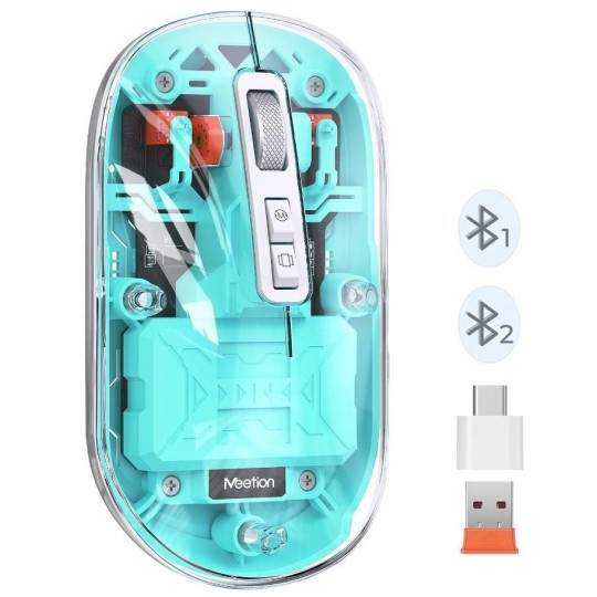 Meetion MT-BTM005 Wireless Bluetooth Mouse Green