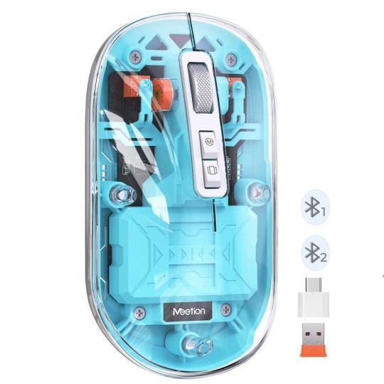 Meetion MT-BTM005 Wireless Bluetooth Mouse Blue