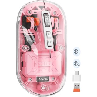 Meetion MT-BTM005 Wireless Bluetooth Mouse Pink
