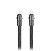 XO Braided USB 2.0 Cable USB-C male - USB-C 60W Black 0.2m (249-0150)