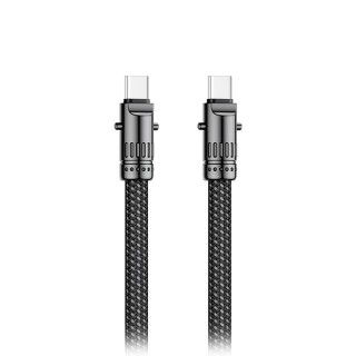 XO Braided USB 2.0 Cable USB-C male - USB-C 60W Black 0.2m (249-0150)