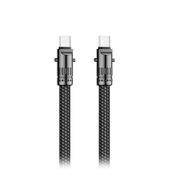XO Braided USB 2.0 Cable USB-C male - USB-C 60W Black 0.2m (249-0150)