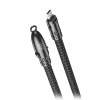 XO Braided USB 2.0 Cable USB-C male - USB-C 60W Black 0.2m (249-0150)