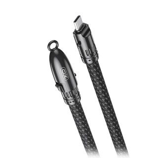 XO Braided USB 2.0 Cable USB-C male - USB-C 60W Black 0.2m (249-0150)
