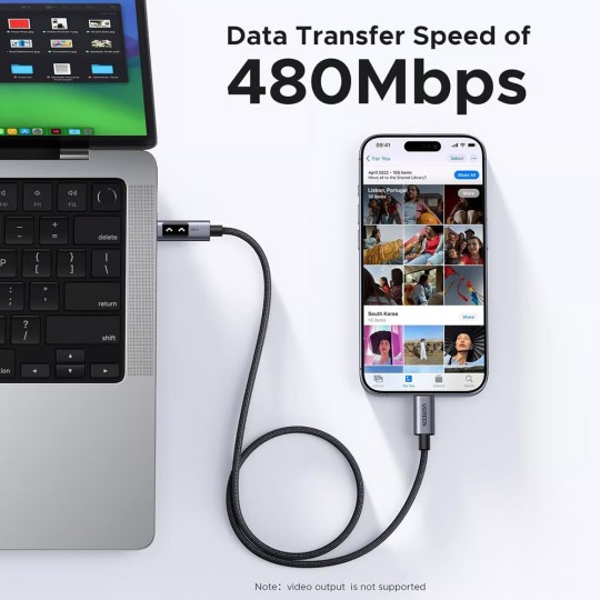 UGREEN L509 35513 Καλώδιο Φόρτισης USB-C σε USB-C PD 100W 3m Μαύρο