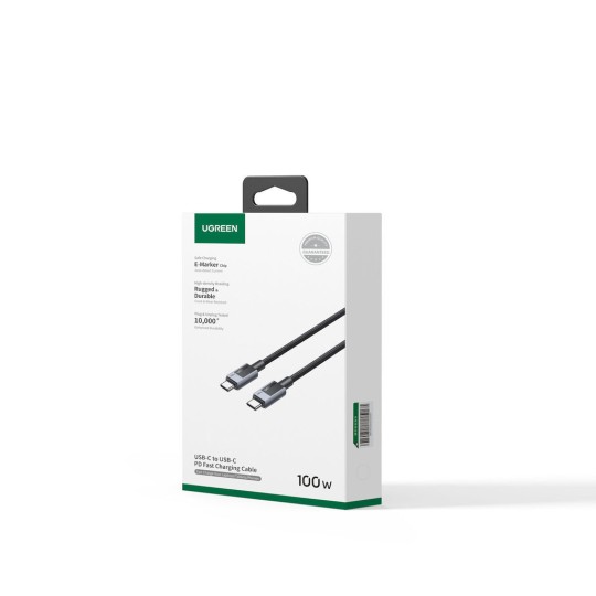 UGREEN 45065 Καλώδιο Φόρτισης USB-C σε USB-C PD 100W 3m Γκρί