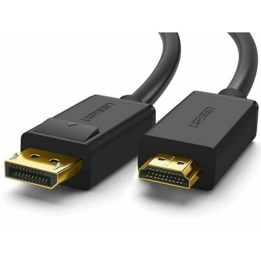 UGREEN DP101 10238 Καλώδιο DP σε HDMI M/M 4K/30Hz 1m Μαύρο