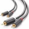 UGREEN AV104 10517 Καλώδιο Ήχου 2xRCA M/M 1.5m Μαύρο