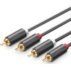 UGREEN AV104 10517 Καλώδιο Ήχου 2xRCA M/M 1.5m Μαύρο