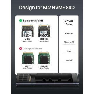 UGREEN CM400 10902 Θήκη M2 NVMe/SSD Bay