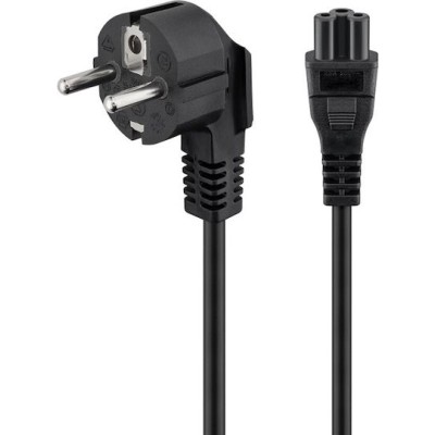 POWERTECH CAB-P035 Καλώδιο Τροφοδοσίας , Copper 3x 0.5mm 1.5m Μαύρο