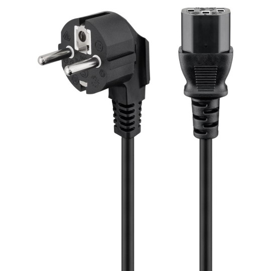 POWERTECH CAB-P031 Καλώδιο Τροφοδοσίας 3x 1mm² Copper 3m Μαύρο