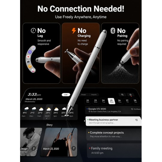 UGREEN LP952 65854 Stylus Pen 3 σε 1 Magnetic