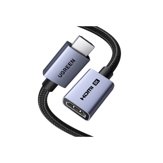 UGREEN HD165 95890 Καλώδιο HDMI M/F 8K/60Hz 1m Μαύρο