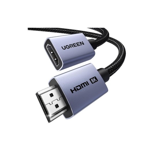 UGREEN HD165 95890 Καλώδιο HDMI M/F 8K/60Hz 1m Μαύρο