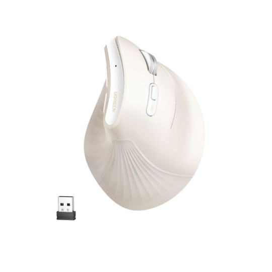 UGREEN MU008 mini 85249 Ασύρματο Ποντίκι 2.4GHz/BT Λευκό