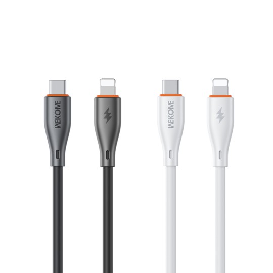 WK WDC-69 Καλώδιο Φόρτισης USB-C σε Lightning PD 27W 1m Λευκό