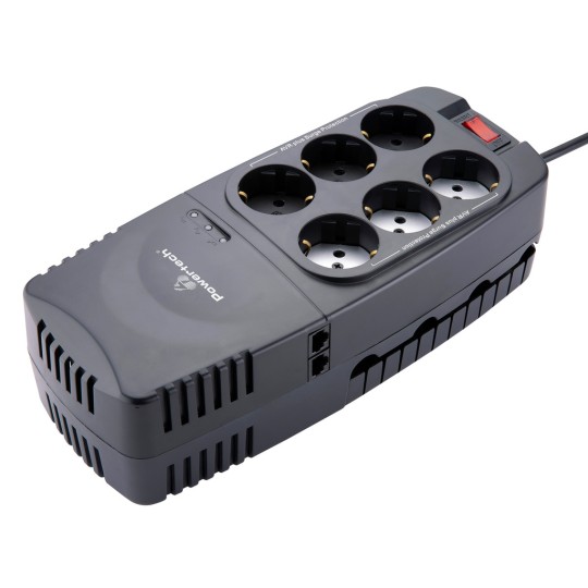Powertech PT-1496 Σταθεροποιητής Ρεύματος 2000VA/1000W 6x Schuko