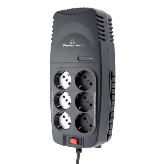 Powertech PT-1496 Σταθεροποιητής Ρεύματος 2000VA/1000W 6x Schuko