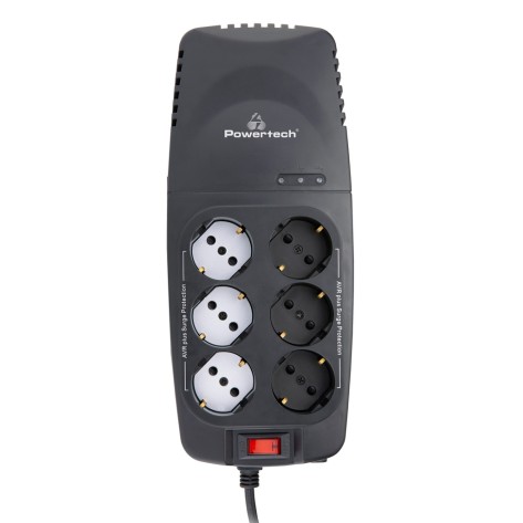 Powertech PT-1496 Σταθεροποιητής Ρεύματος 2000VA/1000W 6x Schuko