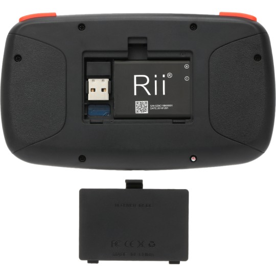 RIITEK RT-MINII4 Ασύρματο Mini Πληκτρολόγιο i4 Backlit Bluetooth & 2.4GHz Μαύρο