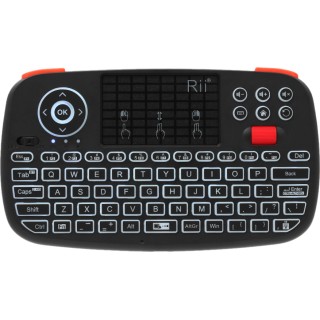 RIITEK RT-MINII4 Ασύρματο Mini Πληκτρολόγιο i4 Backlit Bluetooth & 2.4GHz Μαύρο