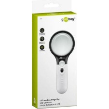 GOOBAY 41255 Μεγεθυντικός Φακός Χειρός με Φωτισμό LED, 1.75x & 12.25x