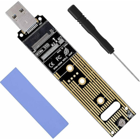 POWERTECH TOOL-0045 Converter M.2 Key M NVMe σε USB 3.1 Gen 2