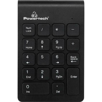 POWERTECH PT-939 Ασύρματο Αριθμητικό Πληκτρολόγιο , 2.4GHz, Μαύρο