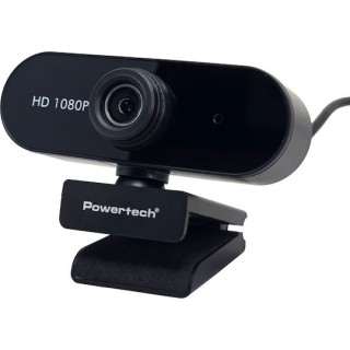 POWERTECH PT-1382 Web Camera , 2MP, 1080p FHD, Ρυθμιζόμενη Εστίαση, 1.5m, Μαύρη