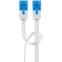 GOOBAY 96391 Καλώδιο Δικτύου , CAT 6A U/UTP, Flat, 500MHz, Copper, 20m, Λευκό