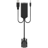 GOOBAY 61259 Αντάπτορας VGA σε HDMI 61259, 3.5mm Jack, 1080p/60Hz, Μαύρος