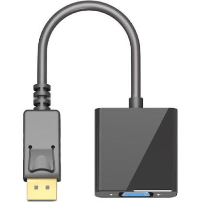 GOOBAY Καλώδιο DisplayPort σε VGA 60606, 1080p, 0.15m, Μαύρο