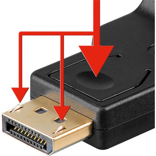GOOBAY Καλώδιο DisplayPort σε VGA 60606, 1080p, 0.15m, Μαύρο