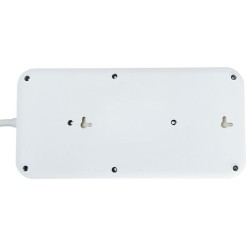 POWERTECH PT-1534 Πολύπριζο Ασφαλείας , 8 Θέσεων, 16A, 1.5m, Λευκό