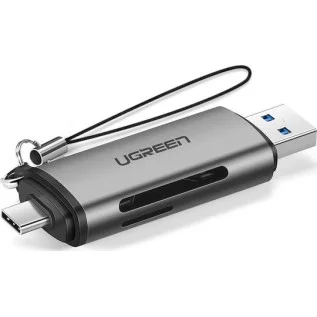 Ugreen Card Reader Type-C για SD/microSD Γκρι 50706 Ugreen Card Reader Type-C για SD/microSD Γκρι 50706