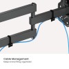 Powertech PT-1556 Επιτοίχια Βάση Τηλεόρασης 23-43" έως 30kg Full Motion