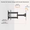 Powertech PT-1556 Επιτοίχια Βάση Τηλεόρασης 23-43" έως 30kg Full Motion
