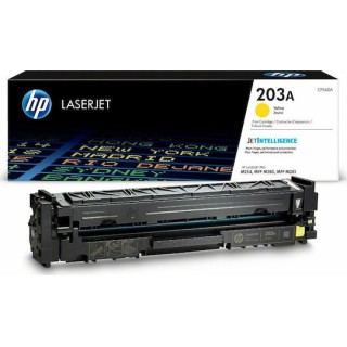 HP 203A Toner Laser Εκτυπωτή Κίτρινο 1300 Σελίδων (CF542A)