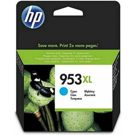 HP 953XL Γνήσιο Μελάνι Εκτυπωτή InkJet Κυανό (F6U16AE)