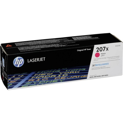 HP 207X Γνήσιο Toner Laser Εκτυπωτή Ματζέντα High Yield 2450 Σελίδων (W2213X)
